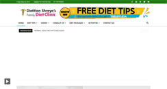 Desktop Screenshot of dietitianshreya.com